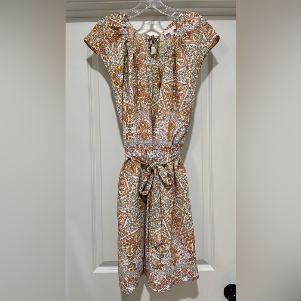 LC‎ Lauren Conrad Women’s Multicolor Floral Mandala Patterned Dress Size XXL